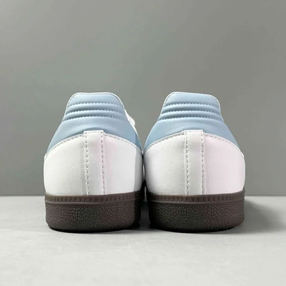 NWT SAMBA OG Anti-slip wear-resistant low shoes women sneakers white blue - Picture 4 of 4